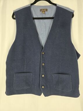 Tasso Elba Navy Blue Men's Knit Vest